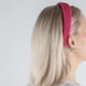 Cerchietto e Scrunchie in Maglia - fucsia e rosso
