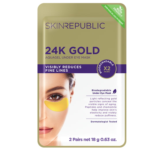 24K Gold Aquagel Augenpads - 2 Paare