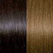 Keratin Hair Extensions 40/45 cm - Meches: 4/14, brown/light golden blond copper