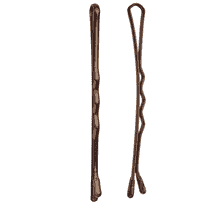 Pinces À Ceveux Ondulées, 50 mm, 50 pcs. - Marron