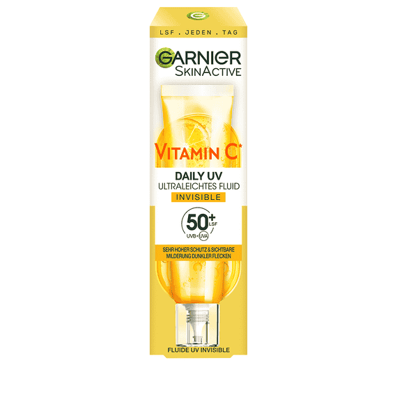 Vitamin C Tägliches Sonnenfluid Invisible mit LSF 50+