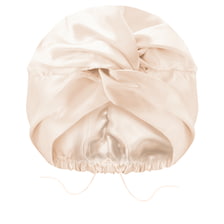 Double Layer Satin Bonnet - Champagne