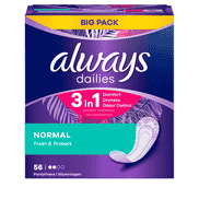 Panty Liner Fresh&Protect Normal BigPack 56 pieces