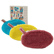 Baby & children washing pads "Bibi & Tina" colourful set of 3
