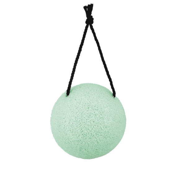 Konjac Facial Sponge With Pink Clay - Green
