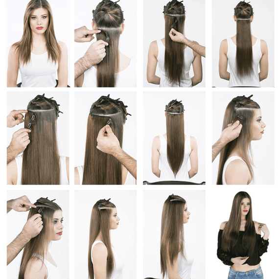 Full Head Extensions 50/55 cm - 8, Natural Dark Blond