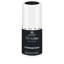 Alessandro - Striplac Peel or Soak - Midnight Black - 8ml