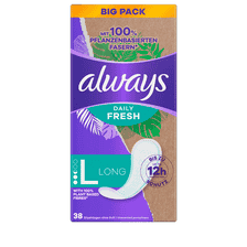 Slipeinlagen Long 100% Pflanzenbasiert Big Pack - 38 Stk.