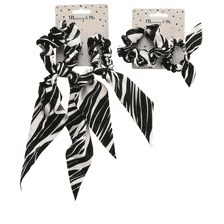 Scrunchies Set - black, white