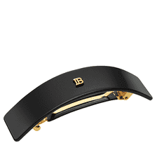 Cellulose Acetate Barrette pour Cheveux Large Black
