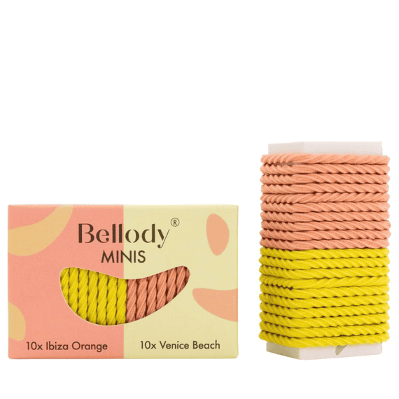 Mini-attaches à cheveux (20 pièces - Orange & Jaune - paquet mixte)