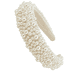 Wide Pearl Headband - Cream