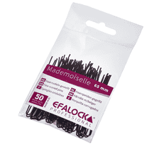 Mademoiselle hairpins 65 mm Black 50 pcs.