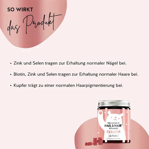 You Nailed It Nail & Hair Vitamin (zuckerfrei) - 60 Bears