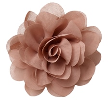 Flower on clip, light brown
