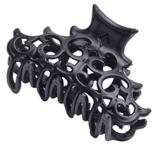 Pince À Cheveux, 6 cm - Mat Noir