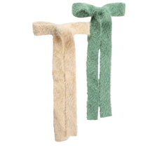 Fermaglio Con Fiocco - beige & verde