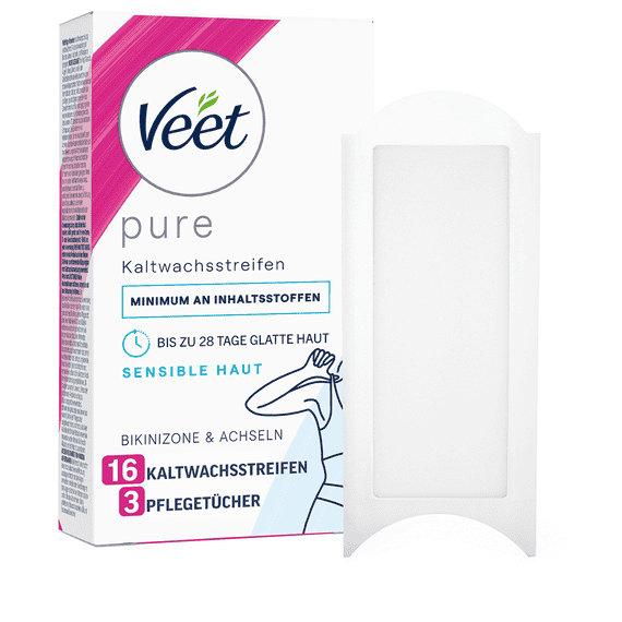 Strisce di cera a freddo Bikini e Ascelle Pelle Sensibile 16 pz.