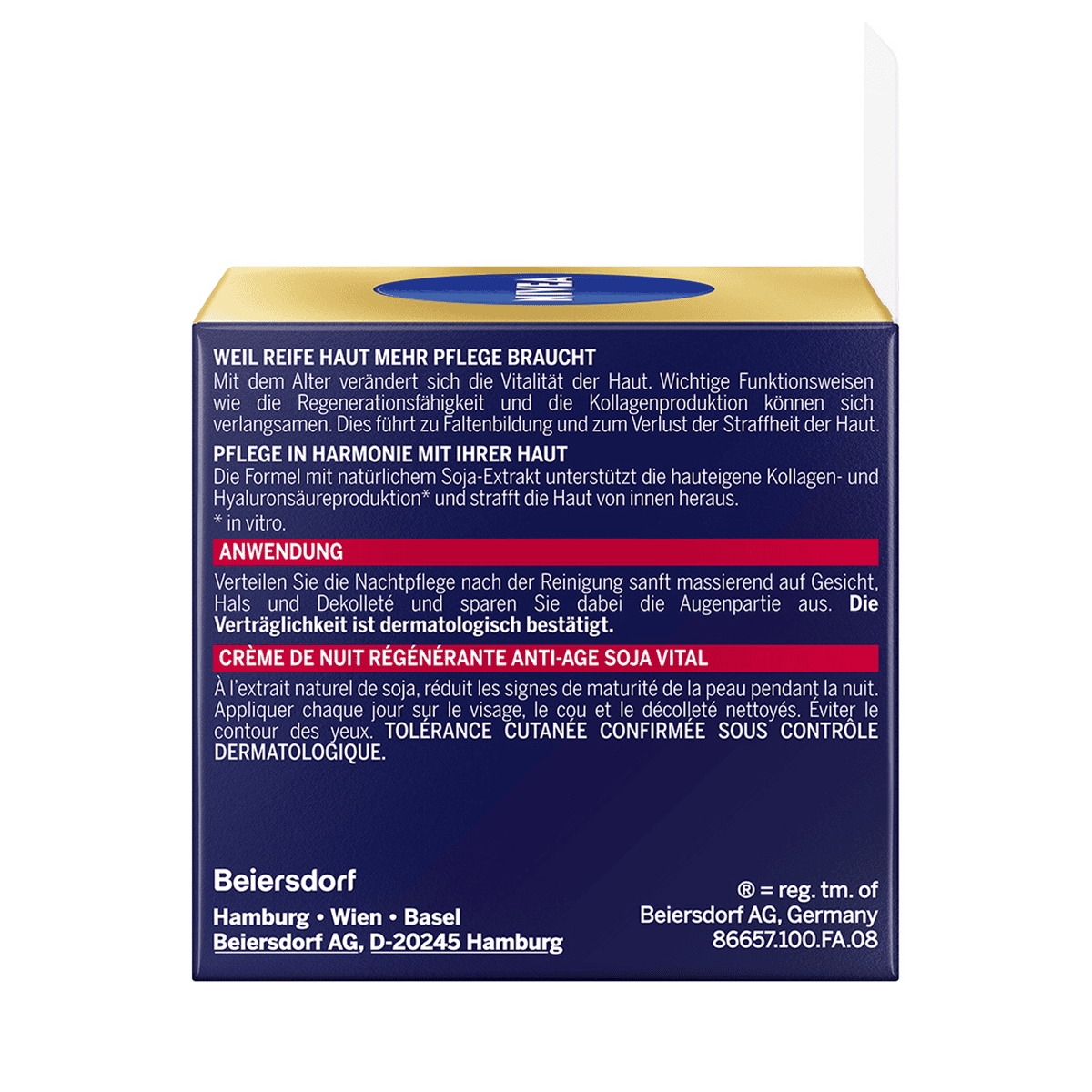 NIVEA Vital Soja Anti-Age Nachtcreme • Hautpflege für die Nacht