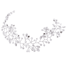 Accessori per capelli con perline e strass in stile bohemien e vintage
