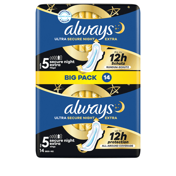 Ultra Pad Secure Night Extra With Wings BigPack - 14 pcs.