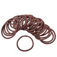 Elastici Per Capelli Sottili, Ø 30 mm, 24 pz. - Marrone