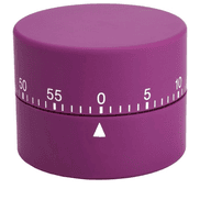 Timer Round Mechanical Purple