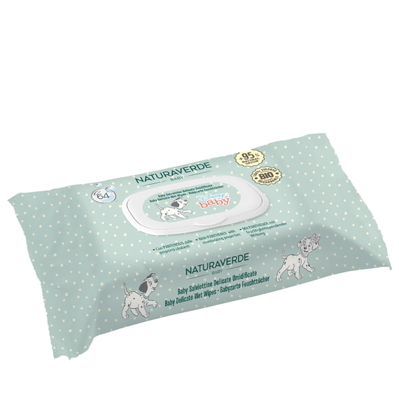 Baby Salviettine Delicate Umidificate - 64 pz.