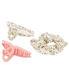 Scrunchie, pinza con tessuto e uni