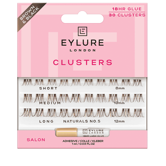 Eyelashes Clusters Naturals 5 – Brown/Black