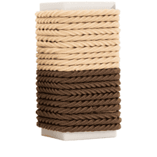 Mini-attaches à cheveux (20 pièces - Brown & Beige - paquet mixte)