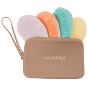 Pastel Love Set - 4 Waschies + 1 Travelbag Taupe 