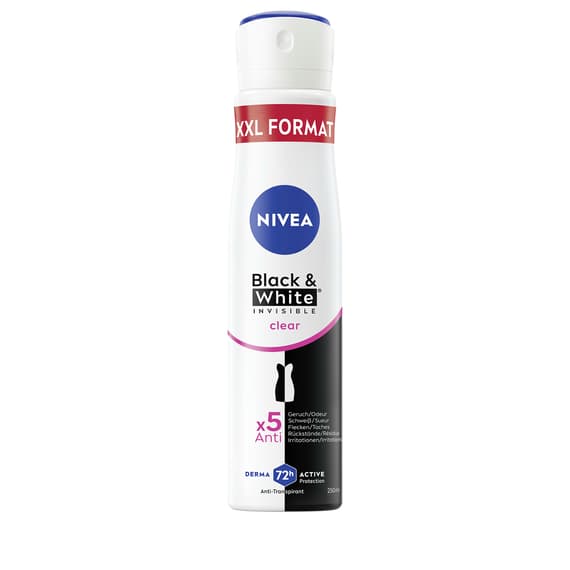 Black & White Invisible Clear Deo Spray Female XXL