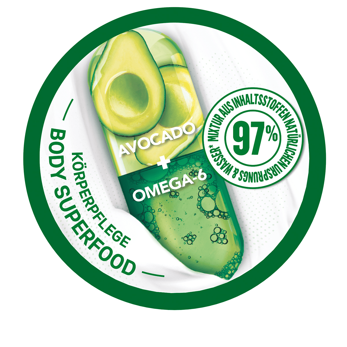 Garnier Body Superfood 48H Nourishing Body Cream Avocado + Omega6