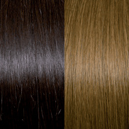 Keratin Hair Extensions 50/55 cm - Meches: 4/14, brown/light golden blond copper