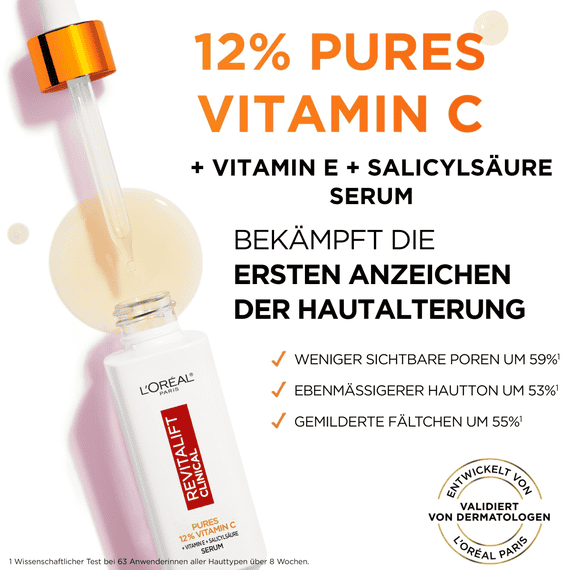 Clinical 12% pures Vitamin C Serum (+ Vitamin E + Salicylsäure)