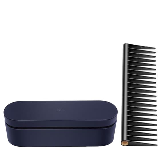 Storage box dark blue + detangling comb