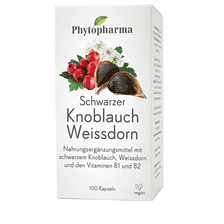 Schwarzer Knoblauch Weissdorn Kapseln – 100 Stk.