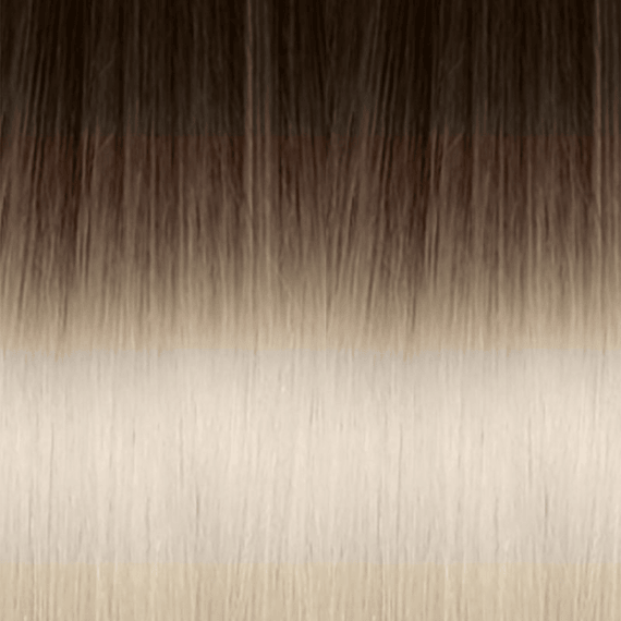 Keratin Bondings 50/55 cm - 4/1001, brown/platinum blond