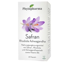 Safran Rhodiola Ashwagandha Kapseln 60 Stk.
