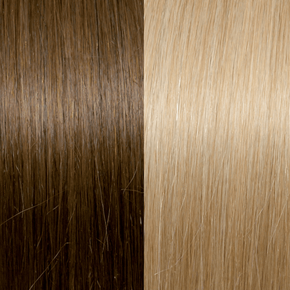 Keratin Hair Extensions 30/35 cm - Meches: 12/DB2, gold blond copper/golden light blond