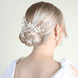 Perlen und Strass auf Haarkamm
