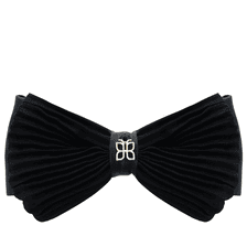 Barrette Bow Black