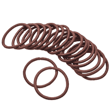 Elastici Per Capelli Spessi, Ø 45 mm, 20 pz. - Marrone