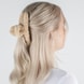 Scrunchies E Clip Per Capelli In Finta Pelliccia - bianco, sabbia e beige