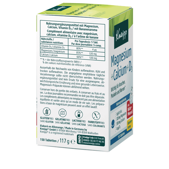 Magnesium + Calcium + Vitamin D3 – 150 Pills