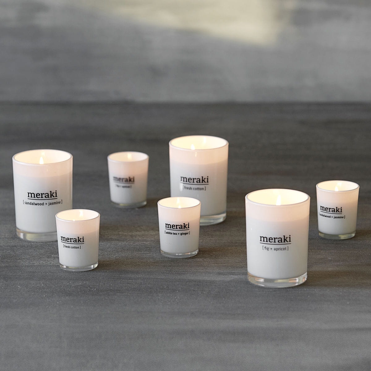 Meraki • Scented Candle White Tea & Ginger 60 g •