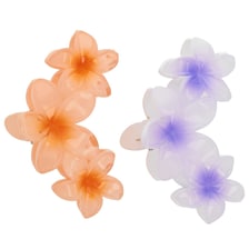 Set Pinces À Cheveux Frangipane - Orange & Violet