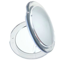 Miroir de poche argent