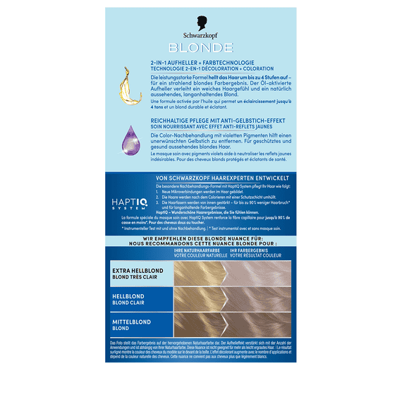 Aufhellende Farbe 10.29 Platinblond